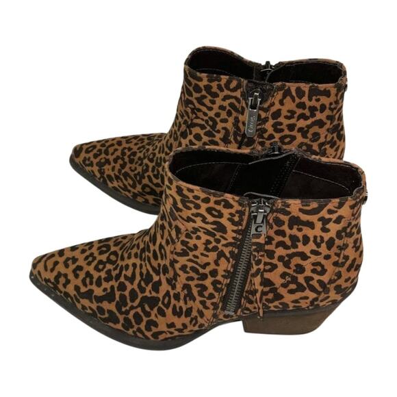 Circus Sam Edelman Leopard Print Ankle Boots Size 6 - Picture 7 of 8